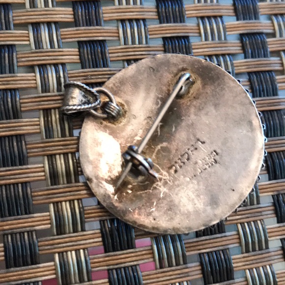 Sterling silver pendant and pin made in Israel - Picture 7 of 8